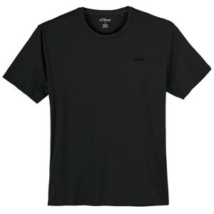 s.Oliver Übergrößen Basic T-Shirt Rundhals schwarz