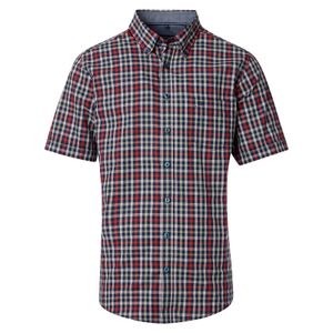 CasaModa Kurzarmhemd XXL Dobby-Karo navy-rot-beige