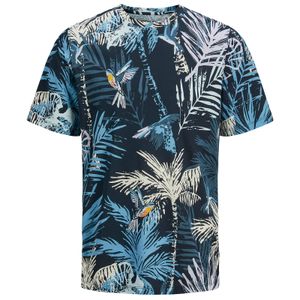 Jack&Jones T-Shirt XXL floral blau-creme JJHAWAII