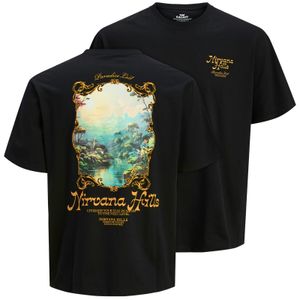 Jack&Jones T-Shirt XXL Rückenprint schwarz JORPARALLEL