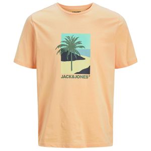Jack&Jones T-Shirt XXL apricot Palmenprint JJBARBADOS