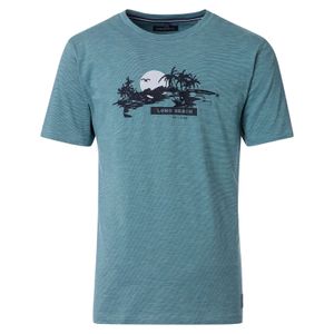 CasaModa Übergrößen T-Shirt mintgrün gestreift modisch