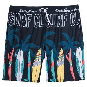 Bellonda Übergrößen Badeshorts navy Surfer-Print