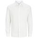 Jack&Jones XXL JJEBREEZE Langarmhemd Leinen weiß