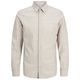 Jack&Jones XXL JJEBREEZE Langarmhemd Leinen beige