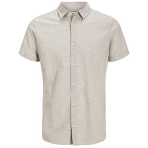 Jack&Jones Kurzarmhemd XXL beige Leinen JJEBREEZE