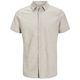 Jack&Jones Kurzarmhemd XXL beige Leinen JJEBREEZE