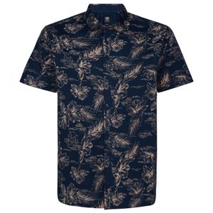 Petrol Industries Stretch Hemd XXL floral navy-apricot