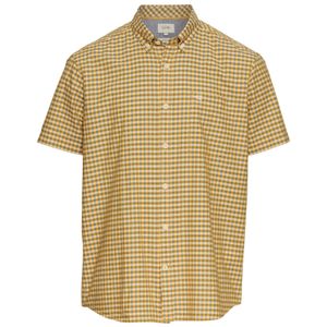 Camel Active XXL Kurzarmhemd gelb-oliv-grau kariert 