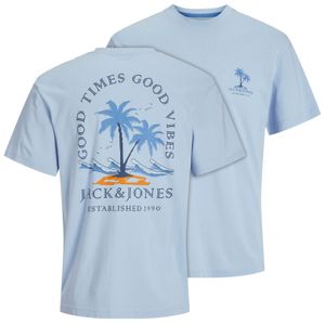 Jack&Jones T-Shirt XXL Rückenprint hellblau JJSUMMER