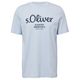 s.Oliver Übergrößen T-Shirt Logoprint hellblau