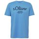 s.Oliver Übergrößen T-Shirt Logoprint blau
