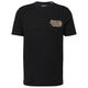 s.Oliver Übergrößen T-Shirt Brustprint schwarz