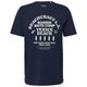 s.Oliver Übergrößen T-Shirt dunkelblau Frontprint