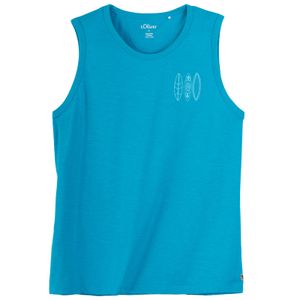 s.Oliver Übergrößen Muskelshirt türkisblau melange