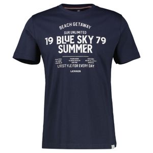 Lerros Übergrößen T-Shirt Blue Sky Summer navy 
