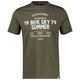 Lerros Übergrößen T-Shirt Blue Sky Summer dunkeloliv