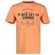 Lerros Übergrößen T-Shirt Blue Sky Summer apricot