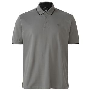 s.Oliver Stretch-Poloshirt grau modisch Übergröße