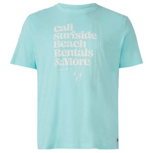 s.Oliver Übergröße T-Shirt Frontprint modisch mintblau