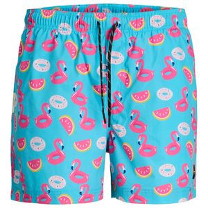 Jack&Jones Badeshorts Übergröße türkis-pink JPSTMAUI