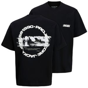 Jack&Jones XXL T-Shirt Rückenprint schwarz JCOSAGO