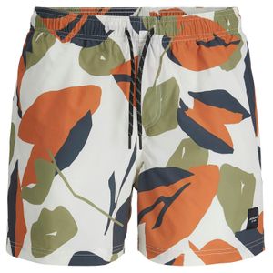Jack&Jones Übergrößen Badeshorts creme-oliv-orange
