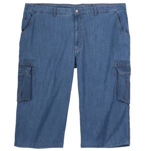 Luigi Morini Cargo-Caprihose blau Übergröße PAG