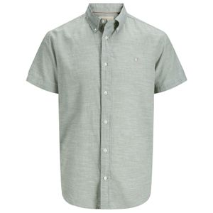 Jack&Jones Kurzarmhemd XXL JPRBLUSUMMER grün melange