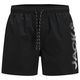 Jack&Jones Badeshorts Übergröße schwarz JPSTMAUI Print