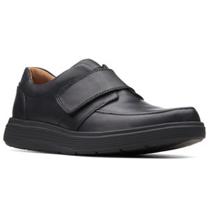 Clarks Klett-Slipper Un Abode Strap schwarz leicht