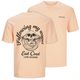 Jack&Jones T-Shirt XXL Rückenprint apricot JJEZEKIEL