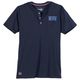 Redfield XXL Henley-T-Shirt navy Brusttasche