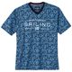 Redfield Übergrößen T-Shirt Alloverprint dunkelblau