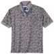 Redfield Übergrößen Poloshirt grau floral Muster