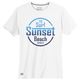 Redfield Übergrößen T-Shirt Print Sunset weiß