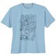 Redfield Übergrößen T-Shirt Summer Print hellblau