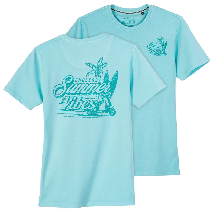 Redfield XXL T-Shirt Print Summer helltürkis used