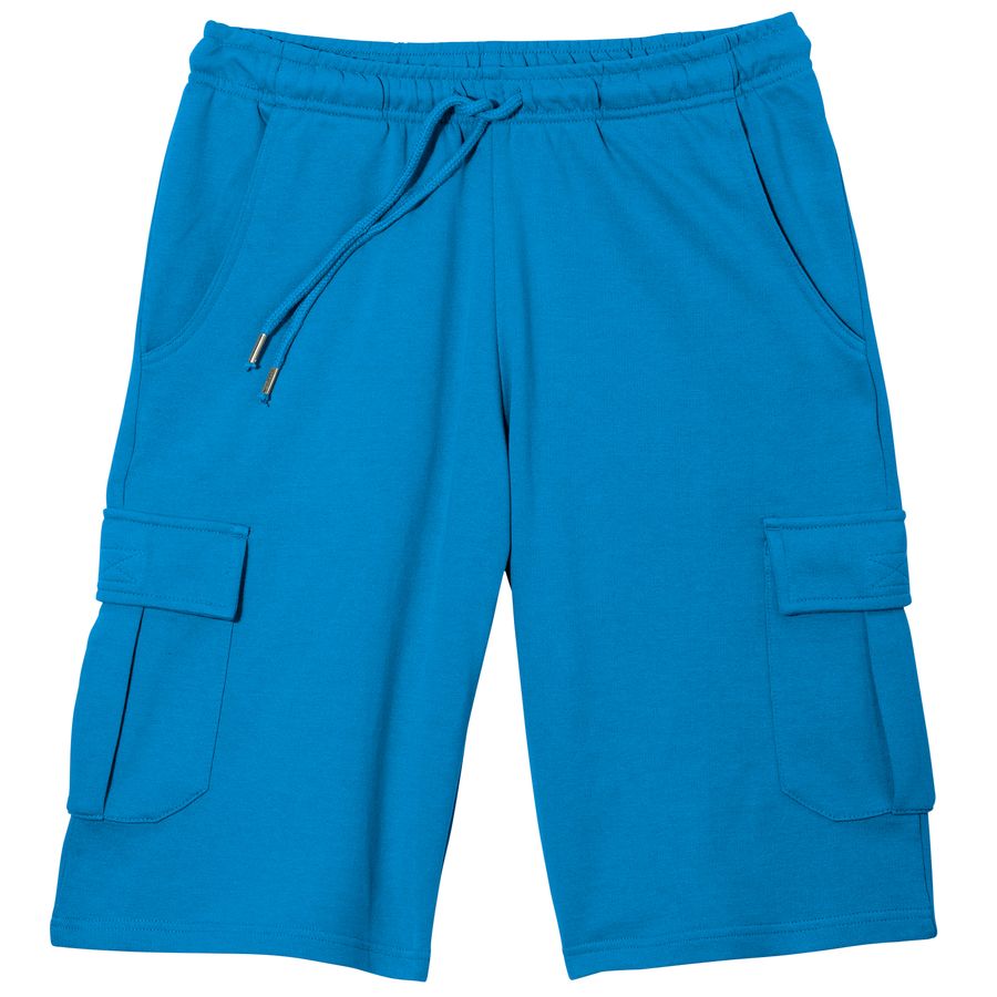 Redfield Übergrößen Cargo-Sweatbermuda türkisblau