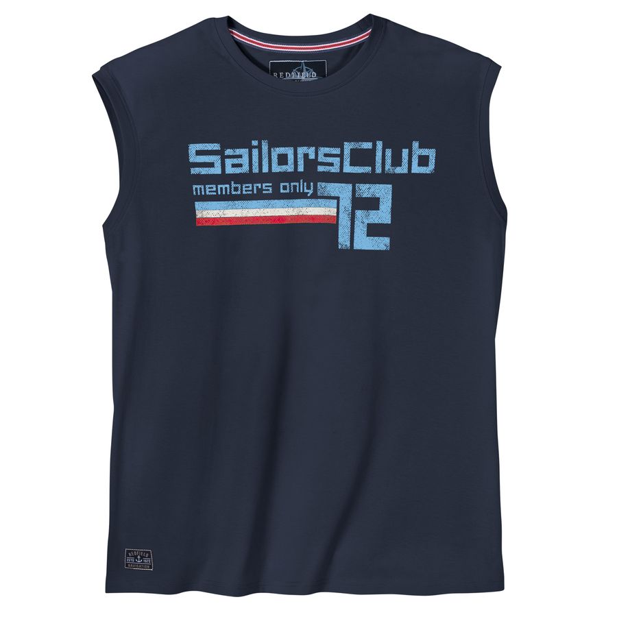 Redfield XXL Muskelshirt Print SailorsClub navy