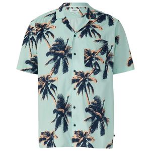 s.Oliver Kurzarmhemd Übergröße mint-navy-apricot floral