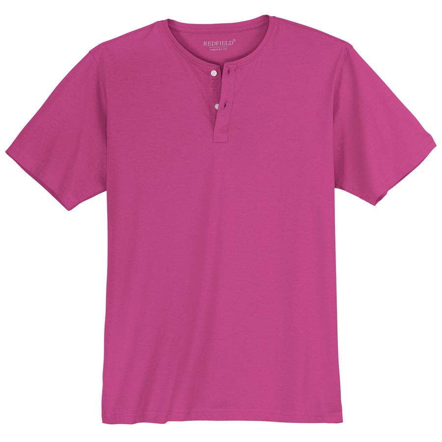 Redfield Übergrößen Henley T-Shirt fuchsia Bruce