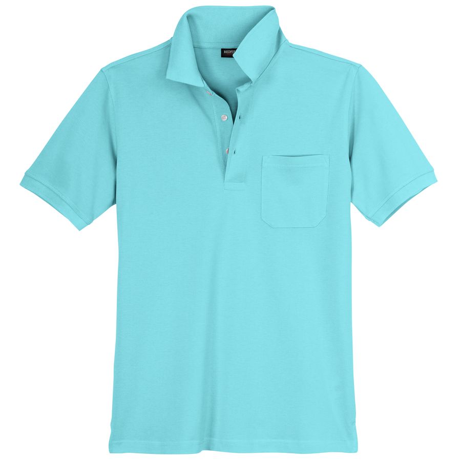 Redfield Übergrößen Basic Poloshirt helltürkis