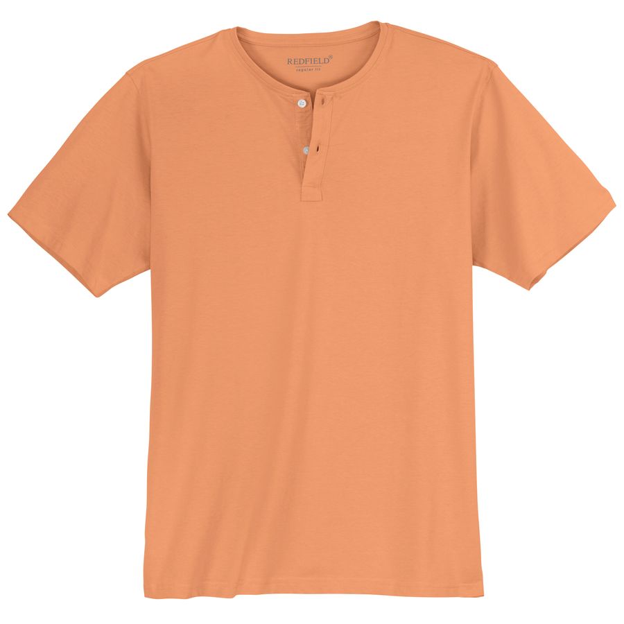 Redfield Übergrößen Henley T-Shirt apricot Bruce