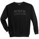 North Latitude Übergröße Sweatshirt schwarz Logoprint