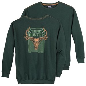 North Latitude XXL Sweatshirt dunkelgrün Rückenprint