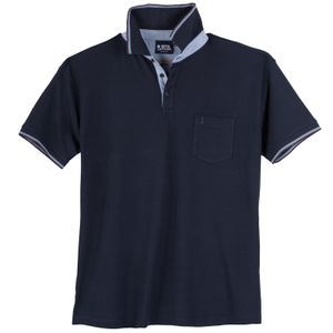 North Latitude Polo navy Übergröße Kontraststreifen