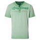 CasaModa Henley T-Shirt hellgrün Used-Look Übergröße
