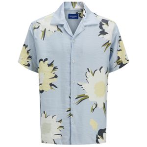 Jack&Jones Kurzarmhemd XXL hellblau-oliv-gelb JORTAVIRA