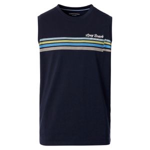 CasaModa Übergröße Tanktop navy Streifen-Print